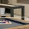 a pool table in a room