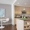 a kitchen with a dining table